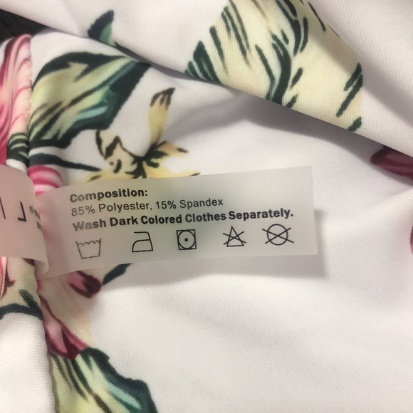 ZAFUL Women’s High Cut One Piece  Swimsuit Floral Print Size L - Picture 11 of 11